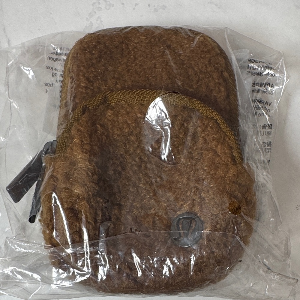 Lululemon Athletica Brown Sherpa Textured Nano Clip-on Backpack